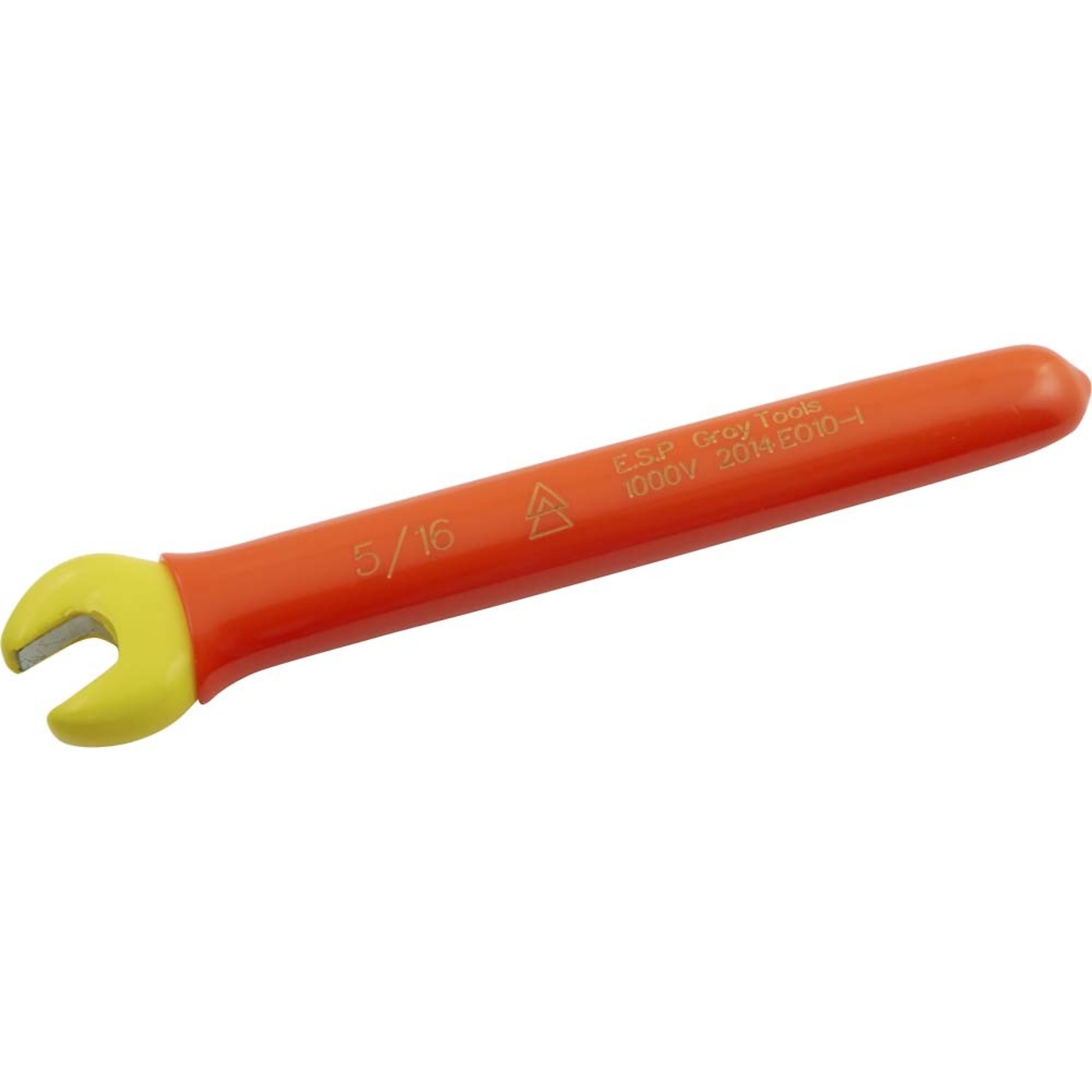 Gray Tools, Open End Wrench. 5/16ft.', 1000V Insulated, Model# E010-I